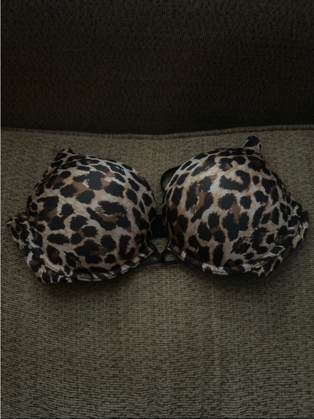 Victoria's Secret Leopard Push-Up Bra - Black & Brown